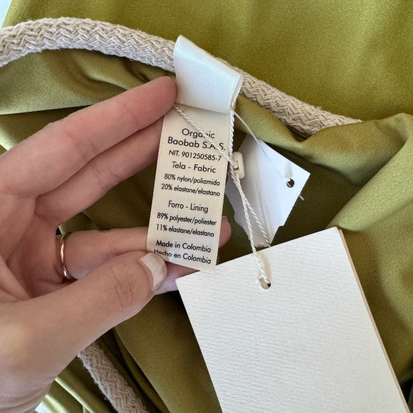 Baobab NWT Medium Kira Cut-Out Jumpsuit Pistachio Green - Picture 9 of 11